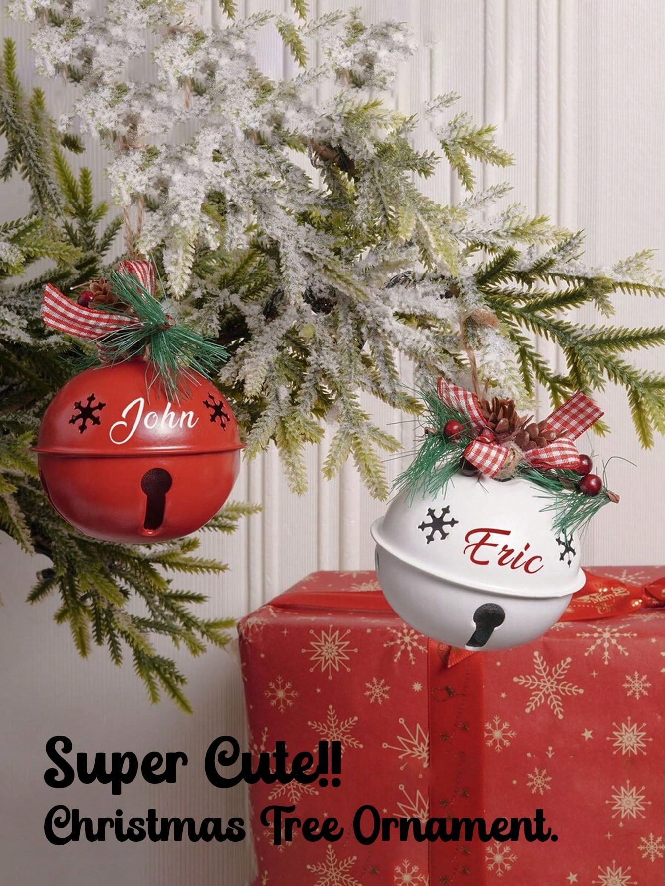Personalized Christmas Bell Ornament